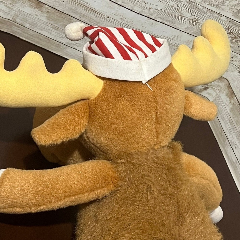 Vintage Macy's Christmas Bullwinkle Large Plush Stuffed Animal Moose 24" Toy 90' - Picture 4 of 5